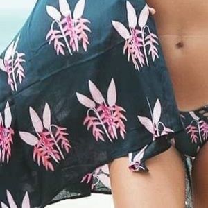 Acacia Heliconia Wrap Sarong Kuau Pareo Cover Up Hawaiian Tropical